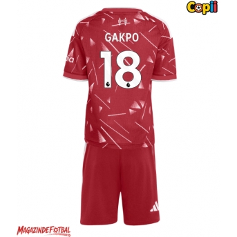 Liverpool Cody Gakpo #18 Echipament de Fotbal Replică 2026-27 Copii Acasa (+ Șorturi)